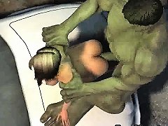 3d Cartoon Babe Gets Fucked Outdoors By The Hulk